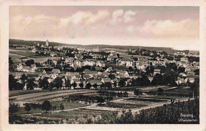 Freising Oberbayern Panorama Villenviertel