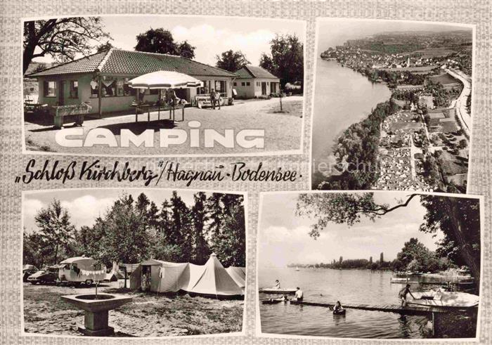 Hagnau Bodensee Camping Schloss Kirchberg am Bodensee Luftaufnahme