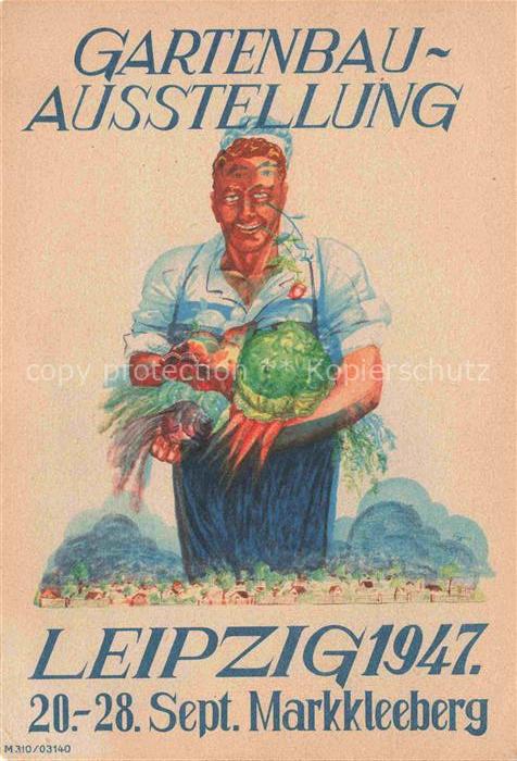 LEIPZIG Sachsen Gartenbau-Ausstellung Kuenstlerkarte