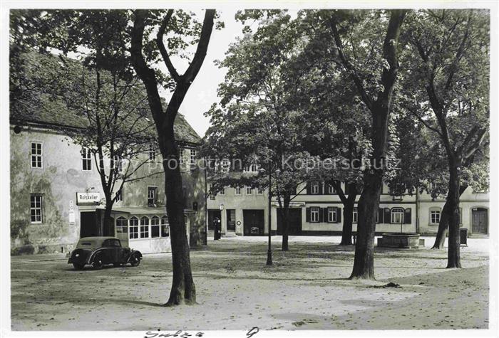 Bad Sulza Thueringen Marktplatz mit Ratskeller