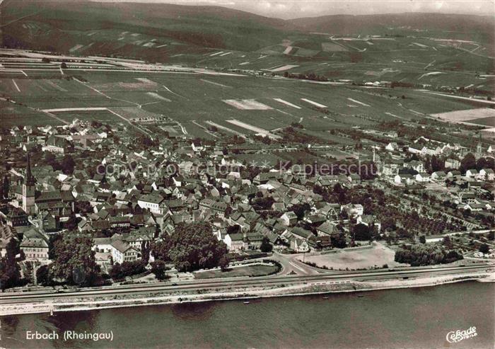 Erbach Rheingau Eltville Hessen Fliegeraufnahme
