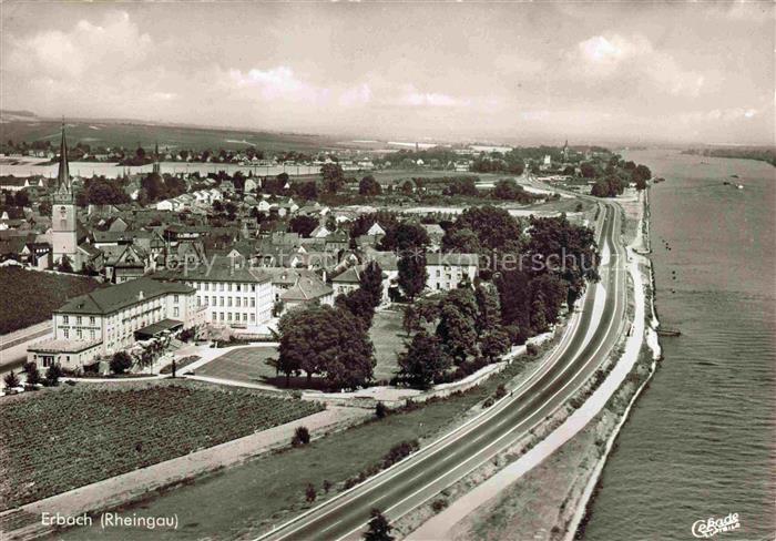 Erbach Rheingau Eltville Hessen Fliegeraufnahme
