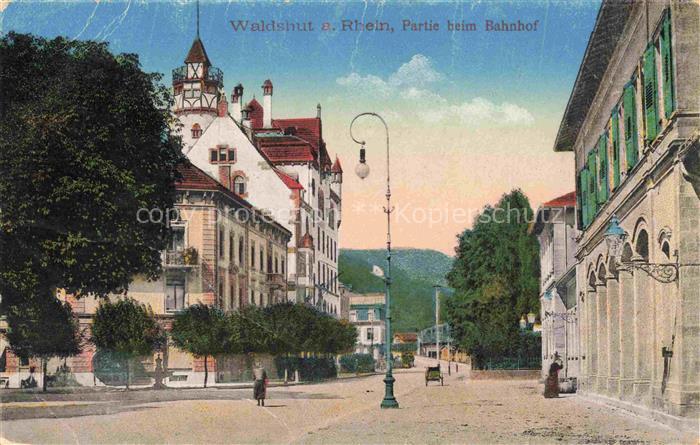 Waldshut-Tiengen Partie beim Bahnhof Feldpost