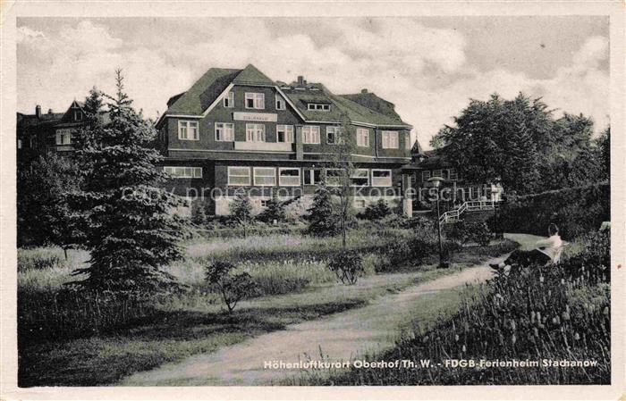 Oberhof Thueringen FDGB-Ferienheim Stachanow Hoehenluftkurort
