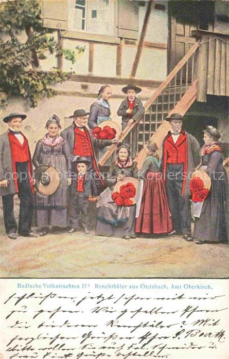 Oedsbach Oberkirch Baden BW Badische Volkstrachten Rechthaeler aus Oedsbach Kuen