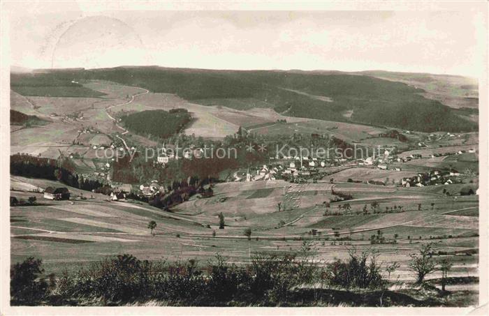 Neuhausen Erzgebirge Sachsen Panorama Hoehenluftkurort Schloss Purchenstein Schw