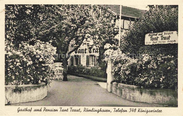 Roemlinghoven Koenigswinter NRW Gasthof Pension Tant Traut