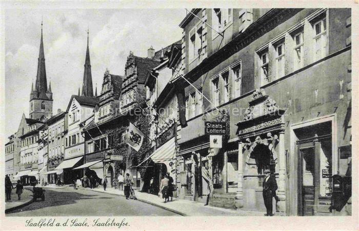 Saalfeld Saale Thueringen Saalstrasse