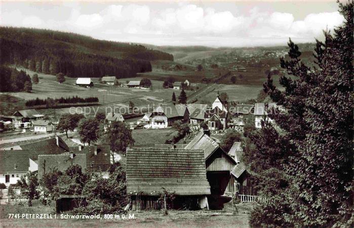 Peterzell St Georgen Schwarzwald Panorama