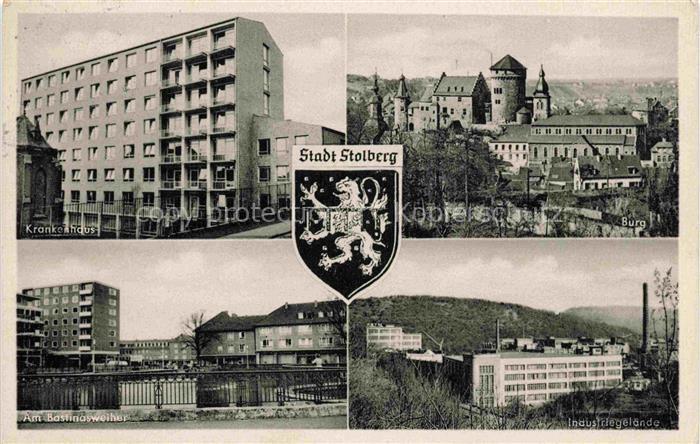 Stolberg Rheinland Krankenhaus Burg Bastinasweiher Industriegelaende