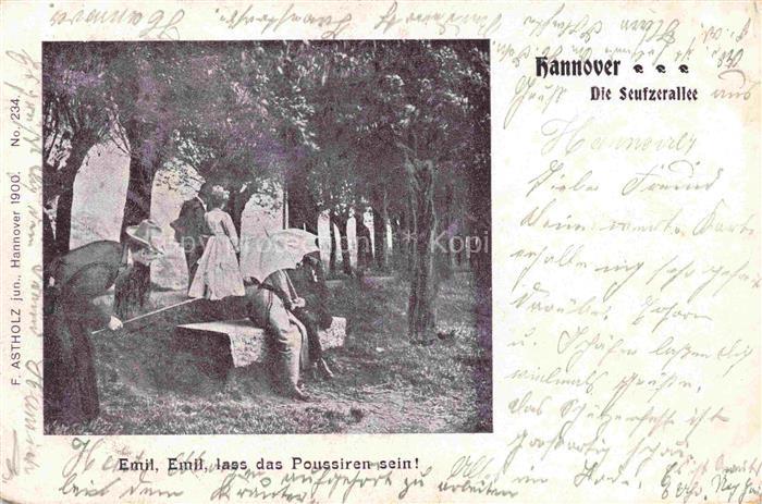 HANNOVER CITY Die Seufzerallée Emil Emil lass das Poussiren sein! Deutsche Reic