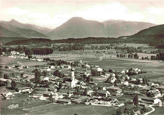 Waakirchen Panorama Blick gegen Wallberg
