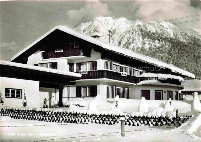 OBERSTDORF Bayern Gaestehaus Pension Haus Klein Winter im Allgaeu