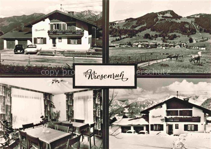 Bolsterlang Gaestehaus Pension Haus Wiesenruh Gastraum Panorama