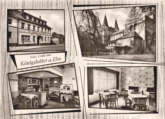 Koenigslutter Elm Gasthof zum Schuetzenhof Gastraum Kirche