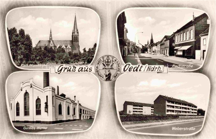 Oedt Grefrath NRW Pfarrkirche Hochstrasse Girmes Werke Weberstrasse