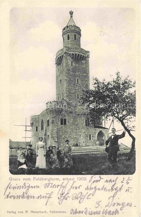 Feldberg 882m Taunus Feldbergturm erbaut 1902