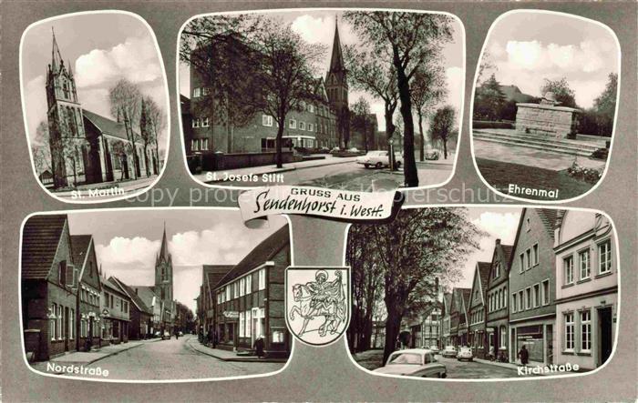 Sendenhorst Warendorf NRW St. Martin-Kirche St. Josefs-Stift Ehrenmal Nordstrass