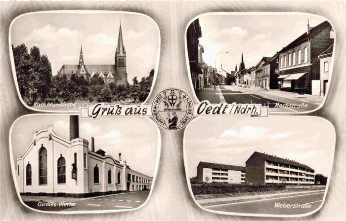 Oedt Grefrath NRW Kirche Hochstrasse Girmes-Werke Weberstrasse