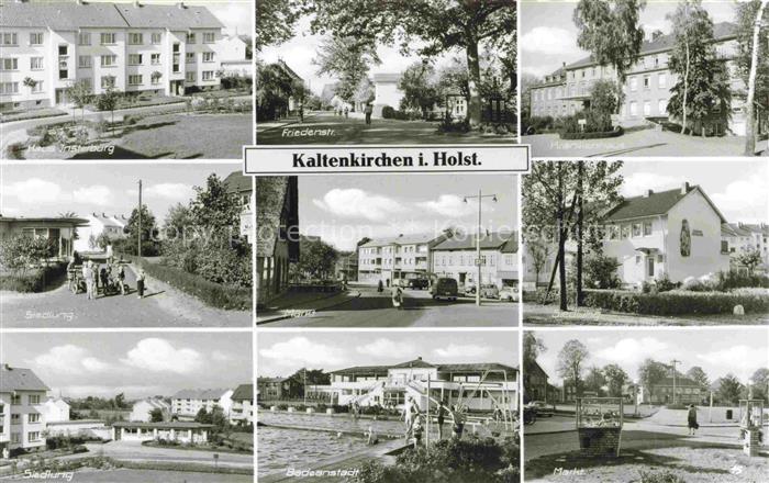 Kaltenkirchen Holstein Teilansichten Friedenstrasse Wohnsiedlung Badeanstalt Mar