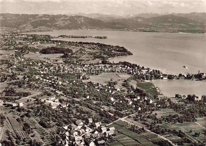 Wasserburg am Bodensee Bayern Fliegeraufnahme