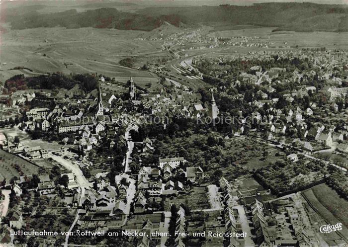 Rottweil Neckar Teilansicht ehemalige Frei- und Reichsstadt