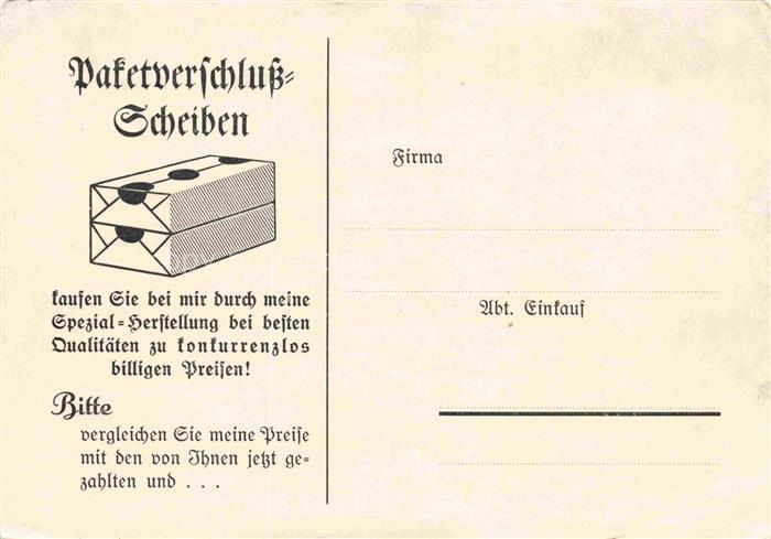 Doebeln Sachsen Geschaeftskorrespondenz Paktverschluss-Scheiben Fa. Paul Dauphin