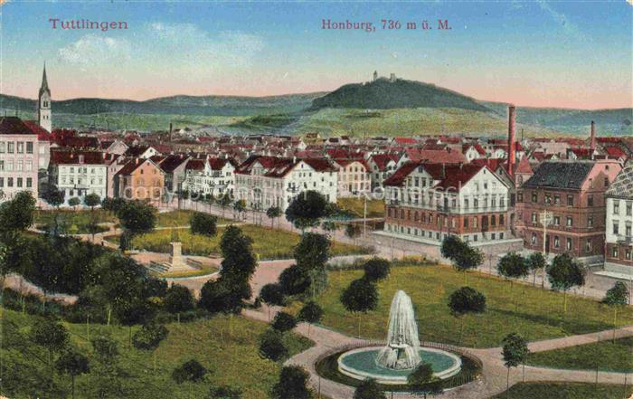 TUTTLINGEN Panorama Blick gegen Honburg