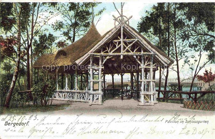 Bergedorf Hamburg Pavillon im Schlossgarten