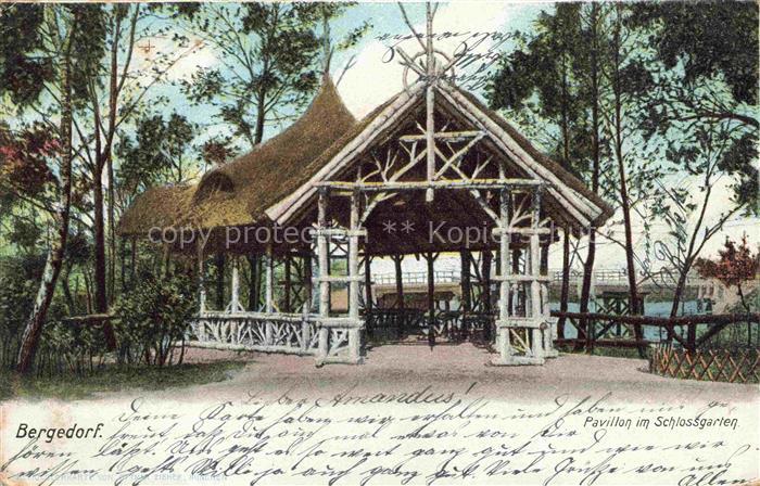 Bergedorf Hamburg Pavillon im Schlossgarten