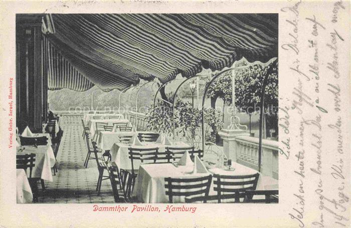 HAMBURG CITY Dammthor Pavillon Restaurant Terrasse