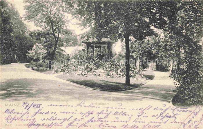 MAINZ Rhein Stadtpark Pavillon