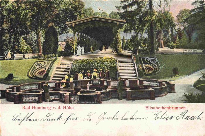 BAD HOMBURG von der Hoehe Hessen Elisabethenbrunnen