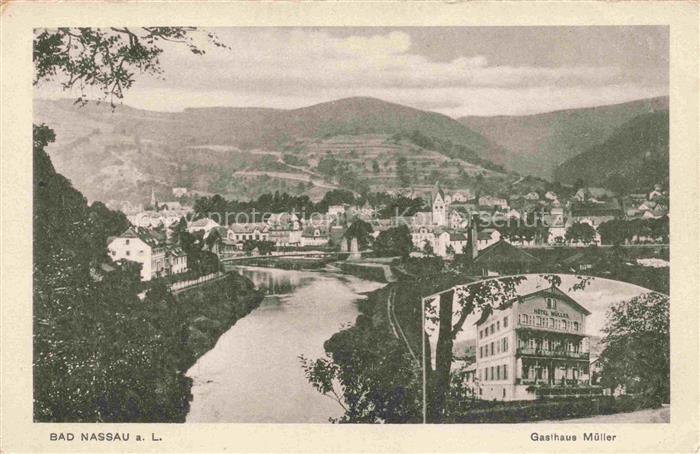 Bad Nassau Rheinland-Pfalz Panorama Gasthaus Mueller