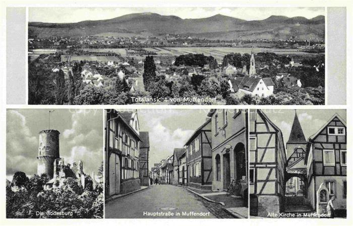 Muffendorf Bonn NRW Panorama Godesburg Hauptstrasse Alte Kirche Fachwerkhaeuser