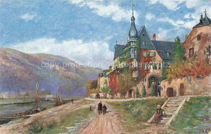 Traben-Trarbach Mosel Hotel Clauss Feist Kuenstlerkarte