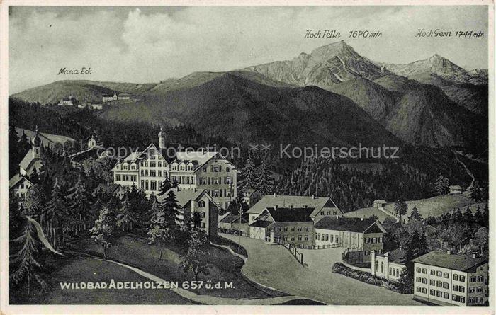 Adelholzen Oberbayern Bad Panorama Wildbad Bayerische Alpen