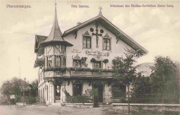 OBERAMMERGAU Bayern Villa Daheim Wohnhaus des Christus-Darstellers Anton Lang