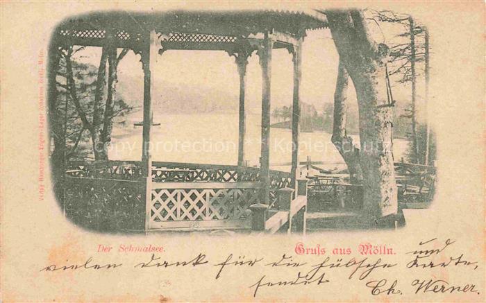 Moelln  Lauenburg Partie am Schmalsee Pavillon