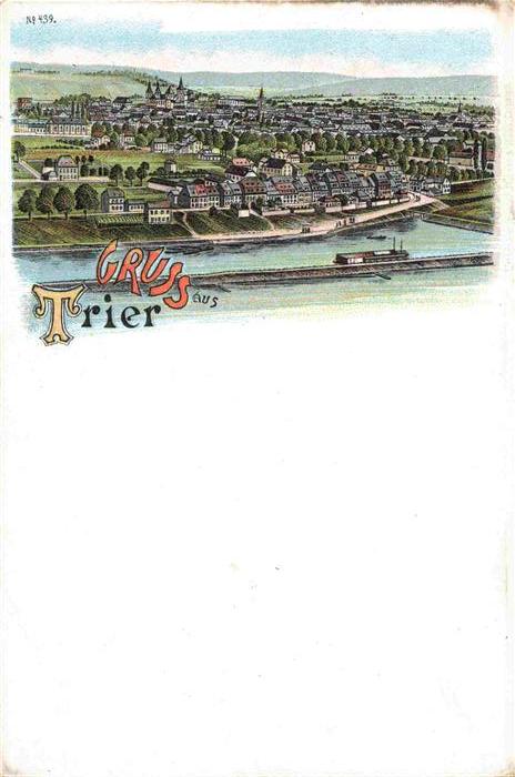 TRIER  CITY Panorama Litho Deutsche Reichspost