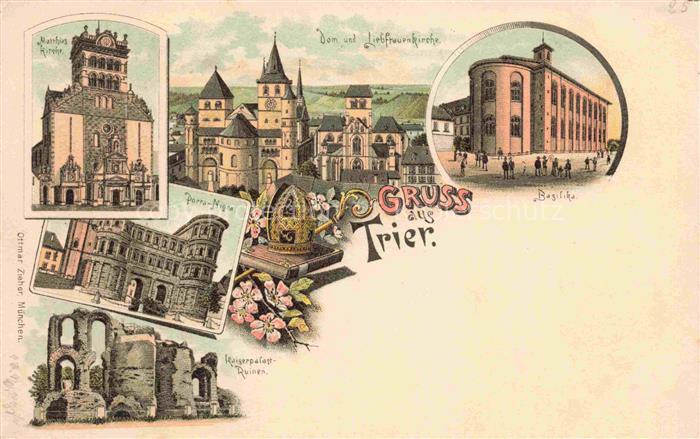 TRIER  CITY Panorama Dom Liebfrauenkirche Basilika Matthiaskirche Porta Nigra K