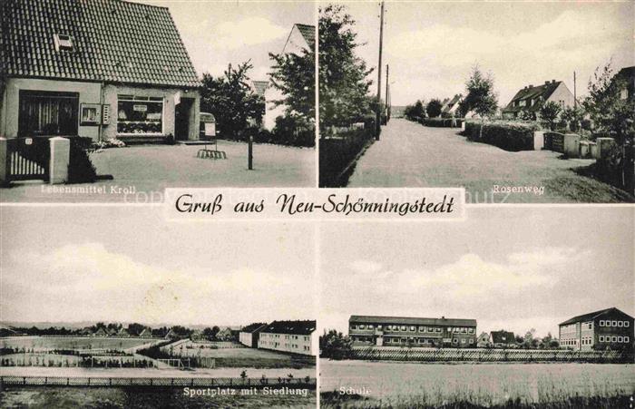 Neu-Schoenningstedt HAMBURG Lebensmittel Kroll Rosenweg Sportplatz Siedlung Schu
