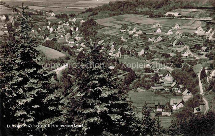 Zueschen  Winterberg Sauerland NRW Panorama Blick ins Tal