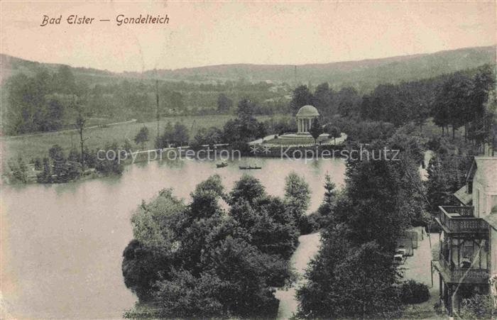BAD ELSTER Vogtland Sachsen Gondelteich Feldpost
