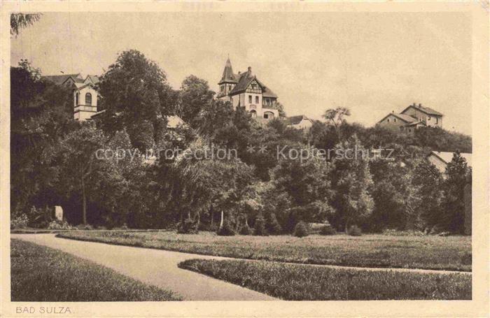 Bad Sulza Thueringen Teilansicht Kurpark