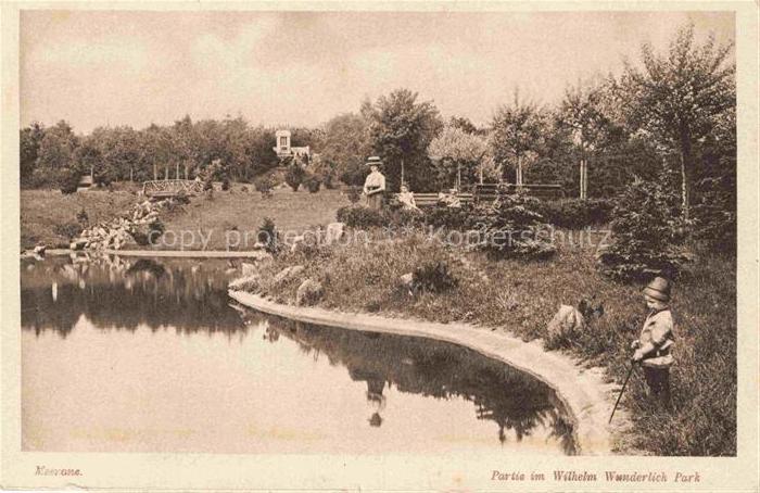 Meerane Sachsen Partie im Wilhelm-Wunderlich-Park Feldpost