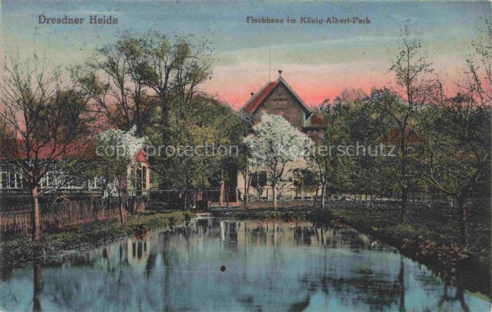 Dresdner Haide DRESDEN Elbe Fischhaus im Koenig-Albert-Park