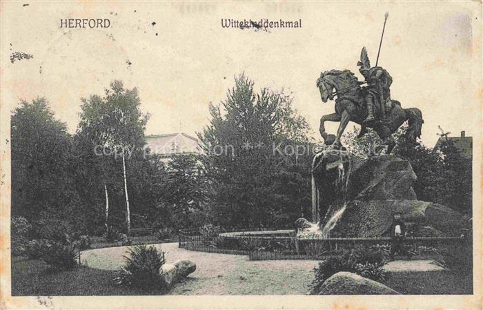 HERFORD Wittekinddenkmal Reiterstandbild