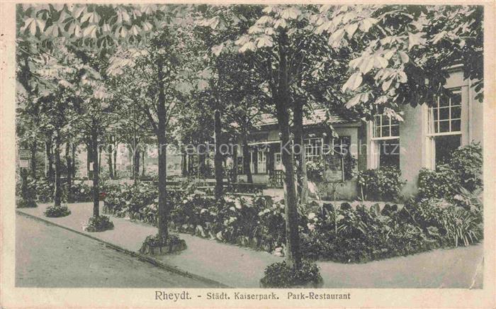 Rheydt Moenchengladbach Staedtischer Kaiserpark Parkrestaurant Feldpost