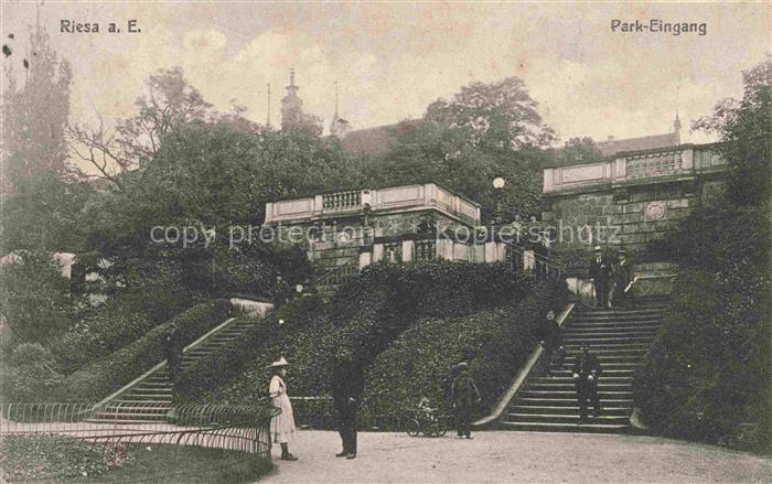 Riesa Sachsen Park Eingang